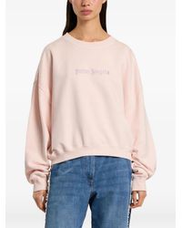 Palm Angels - Stud-Logo Crew-Neck Sweatshirt - Lyst