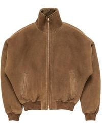Acne Studios - Shearling Bomber Jacket - Lyst