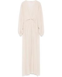Philosophy Di Lorenzo Serafini - Maxikleid Mit V-Ausschnitt - Lyst