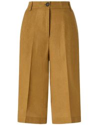 PINKO - Linnen Bermuda Shorts Met Geplooid Detail - Lyst