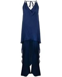 Alberta Ferretti - Cowl Neck High-low Dress - Lyst