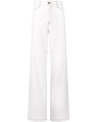 Rosetta Getty Jeans a vita alta - Bianco