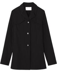 Proenza Schouler - Notched-Lapels Button-Down Blazer - Lyst