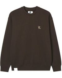 Izzue - Embroidered-Logo Crew Neck Sweatshirt - Lyst