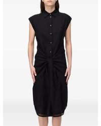 Tela - Knot-Detail Sleeveless Midi Dress - Lyst