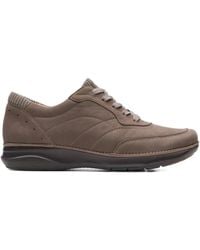 Clarks - Appley Lace-Up Leather Sneakers - Lyst
