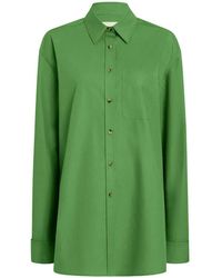 KHAITE - Front Pocket Long-Sleeve Shirt - Lyst