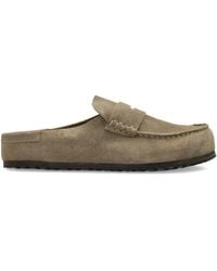 Birkenstock - Naples Suede Clogs - Lyst