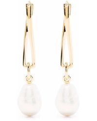 Missoma - Baroque Pearl-Twist Drop Earrings - Lyst