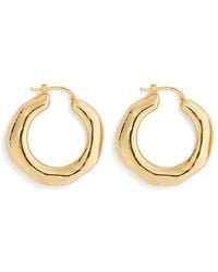 Jil Sander - Sculpted Hoop Design Earrings - Lyst
