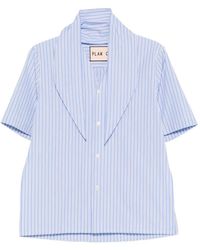 Plan C - Gestreepte Blouse - Lyst