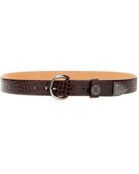 Roberto Cavalli - Logo-Plaque Belt - Lyst