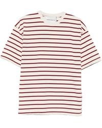 Amaranto - Striped T-Shirt - Lyst