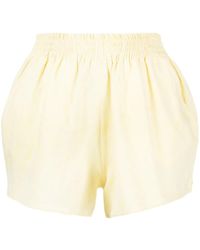 Forte - Elasticated-Waistband Cotton-Linen Blend Shorts - Lyst