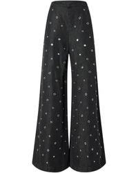 Pinko - Eyelet-Embellished Trousers - Lyst