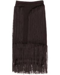 Bimba Y Lola - Gelaagde Rok Met Franje - Lyst