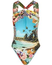 CAMILLA - Bathing Bombshell Badpak Verfraaid Met Kristallen - Lyst