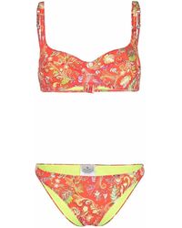 Etro - Floral-print Bikini Set - Lyst