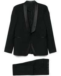 Tagliatore - Satin-Trim Suit - Lyst