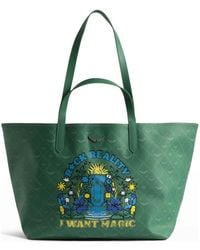 Zadig & Voltaire - Z Shopper Xl Monogram Tag Bag - Lyst