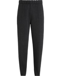 ZEGNA - Elasticated Cashmere-Blend Trousers - Lyst