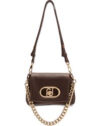 Liu Jo - Small Lapuffy Logo-Plaque Chain-Strap Shoulder Bag - Lyst