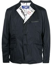 Junya Watanabe - Single-Breasted Sketch-Print Blazer - Lyst