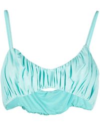 Concepto - Ruched Bralette Cropped Top - Lyst