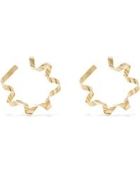 Completedworks - Twist-Detail Hoop Earrings - Lyst