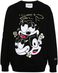 Iceberg - Cartoon-Motif Cotton Sweatshirt - Lyst
