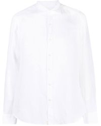 Tintoria Mattei 954 - Cutaway Collar Linen Shirt - Lyst