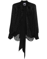 Parlor - Pussy-Bow-Collar Blouse - Lyst
