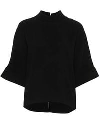 Mark Kenly Domino Tan - Bailee Crepe Blouse - Lyst