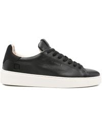 Date - Levante Leather Lace-Up Sneakers - Lyst