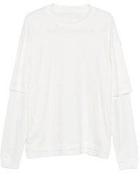 Woc - Layered-Sleeve Crew-Neck T-Shirt - Lyst