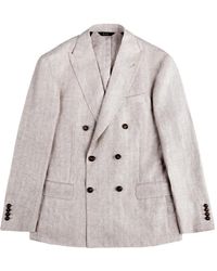 Fay - Double-Breasted Peak-Lapel Jacket - Lyst
