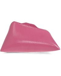 The Attico - 8:30Pm Snakeskin-Effect Clutch Bag - Lyst