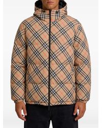 Burberry - Piumino Reversibile Snowdonia Check - Lyst