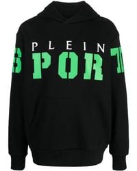 Philipp Plein - Logo-Print Cotton Hoodie - Lyst