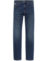 Calvin Klein - Jean À Patch Logo - Lyst