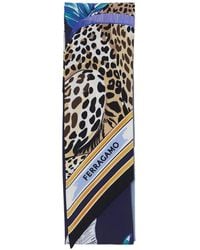 Ferragamo - Felini Print Silk Mini Bandeau - Lyst