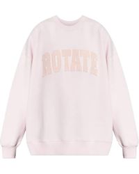 ROTATE BIRGER CHRISTENSEN - Logo-Appliqué Sweatshirt - Lyst