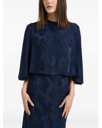 forte_forte - Floral-Print Cape Maxi Dress - Lyst