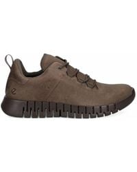 Ecco - Nubuck Gore-Tex Lace-Up Sneakers - Lyst