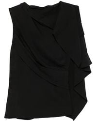 Entire studios - Odeon Asymmetric Draped Top - Lyst