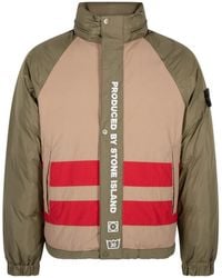 Supreme - X Stone Island Omkeerbaar Donsjack - Lyst