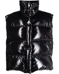 MSGM - Glossy Padded Zip-up Gilet - Lyst