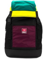 DIESEL Rucksack in Colour-Block-Optik - Mehrfarbig