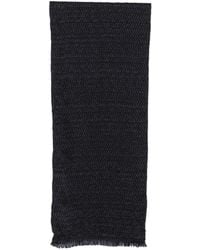 Giorgio Armani - Crinkled-Finish Fringed Scarf - Lyst