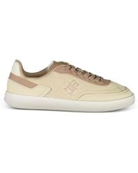 Tommy Hilfiger - Perforated Logo-Embroidered Sneakers - Lyst